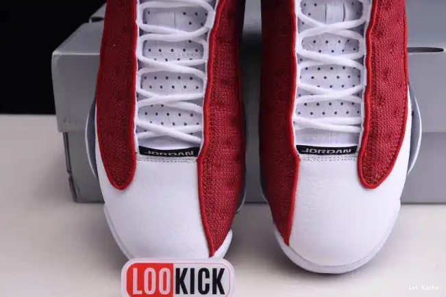 1st Kicks Flint Jordan Air Red Grey 13 414571-600 Gym Retro 0526